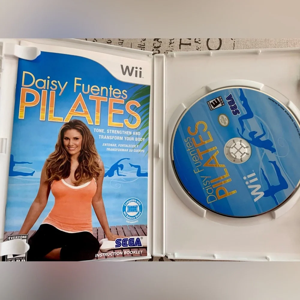 Daisy Fuentes Pilates for Wii -NEW opened but never used.